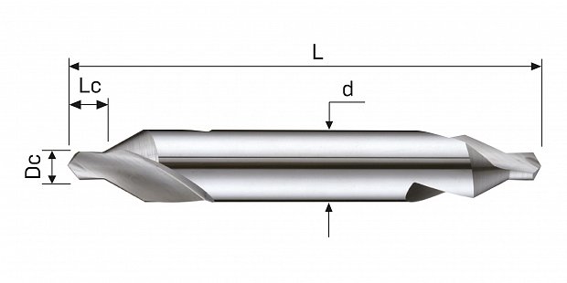 Сверло монолитное центровочное D908