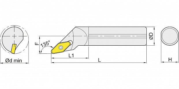 Расточная державка SVXC 135
