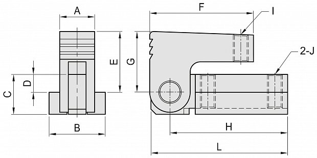 Миниатюрный прижим-сухарь PR 18