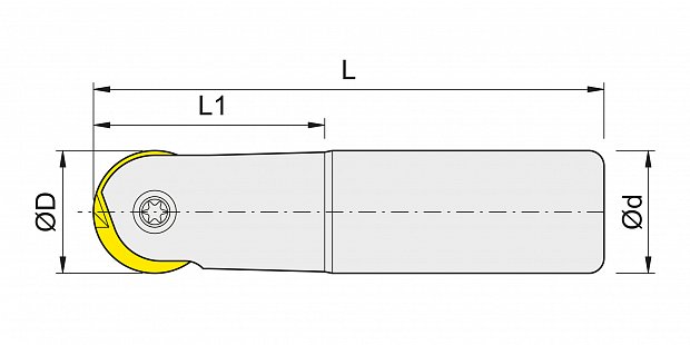 Фреза корпусная сферическая WGR (WGRMT)