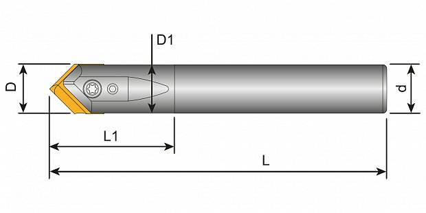 Сверло корпусное центровочное Y.T. 13