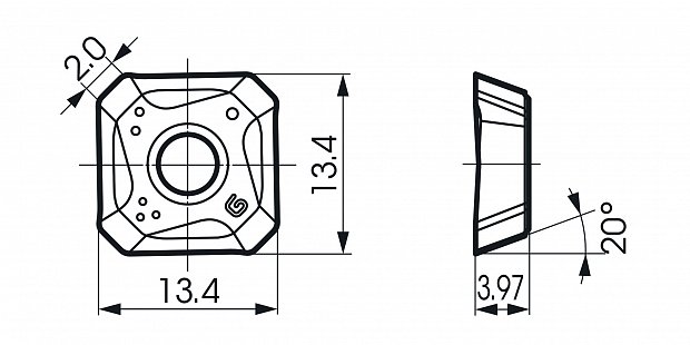 Для фрезерных операций Sumitomo (Япония) SE