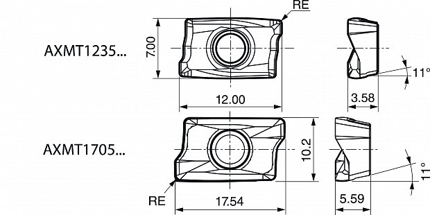 Для фрезерных операций Sumitomo (Япония) AX