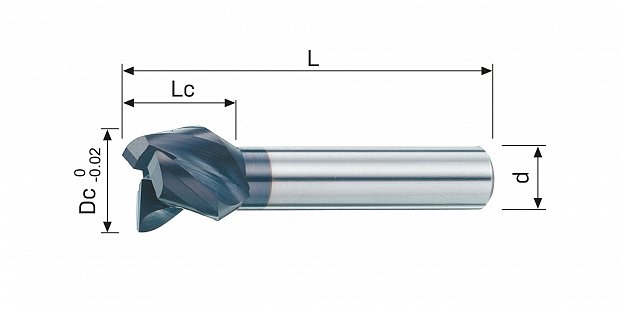 Фреза концевая монолитная E115HX