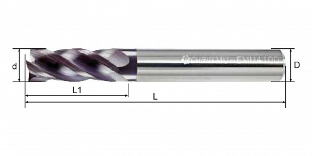 Фреза концевая монолитная MU-EMM 4000