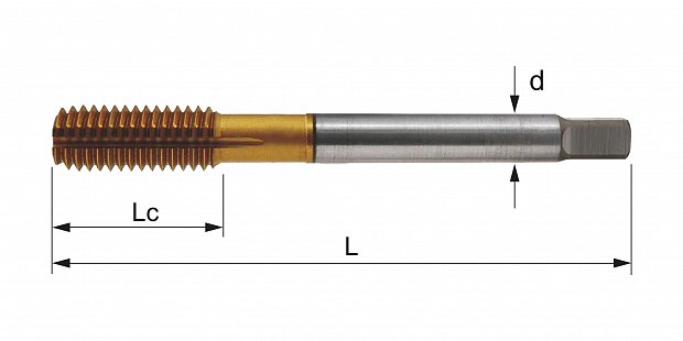 Метчик-раскатник FMT HSSE TiN