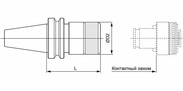Патрон резьбонарезной BT / SF