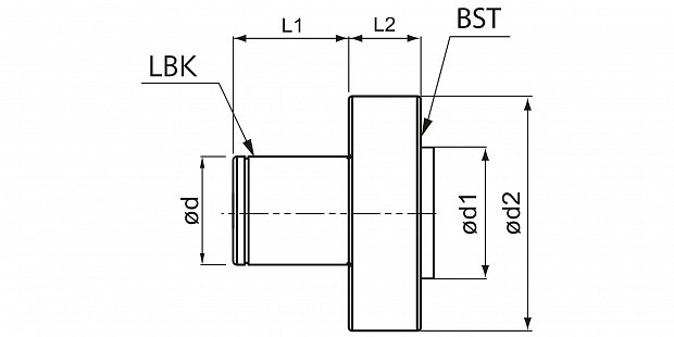 Переходник к расточной оправке LBK-BST