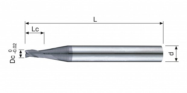 Фреза концевая монолитная E113X